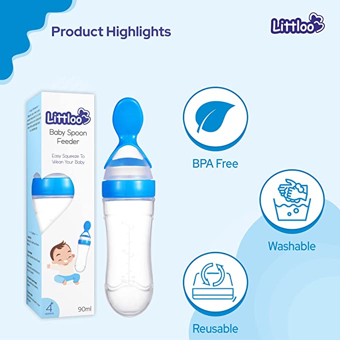 Littloo Littloo Littloo Baby Spoon Feeder (Silicone) Littloo Littloo Littloo Baby Spoon Feeder (Silicone)
